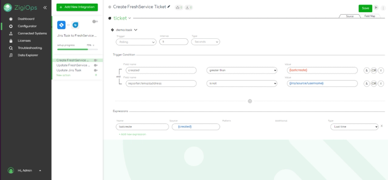 Freshservice to Jira integration – Create Freshservice ticket