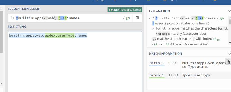 Screen-shot-of-RegEx101-website-showing-the-result-of-a-RegEx-pattern-in-Group-1-and-whole-match