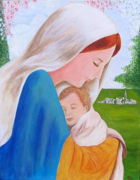 Madonna met klain jong