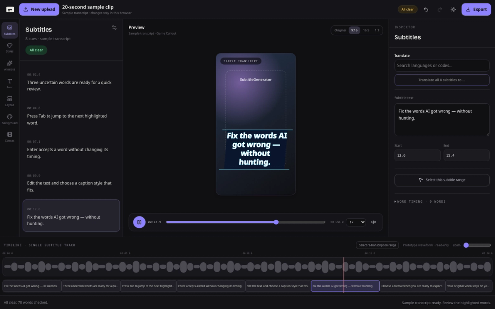 image of SubtitleGenerator
