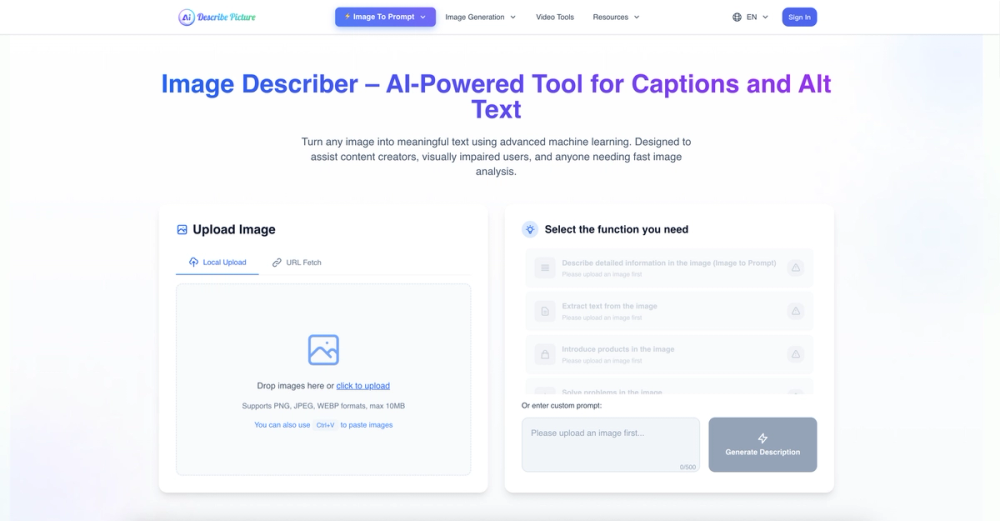 image of Describe Picture