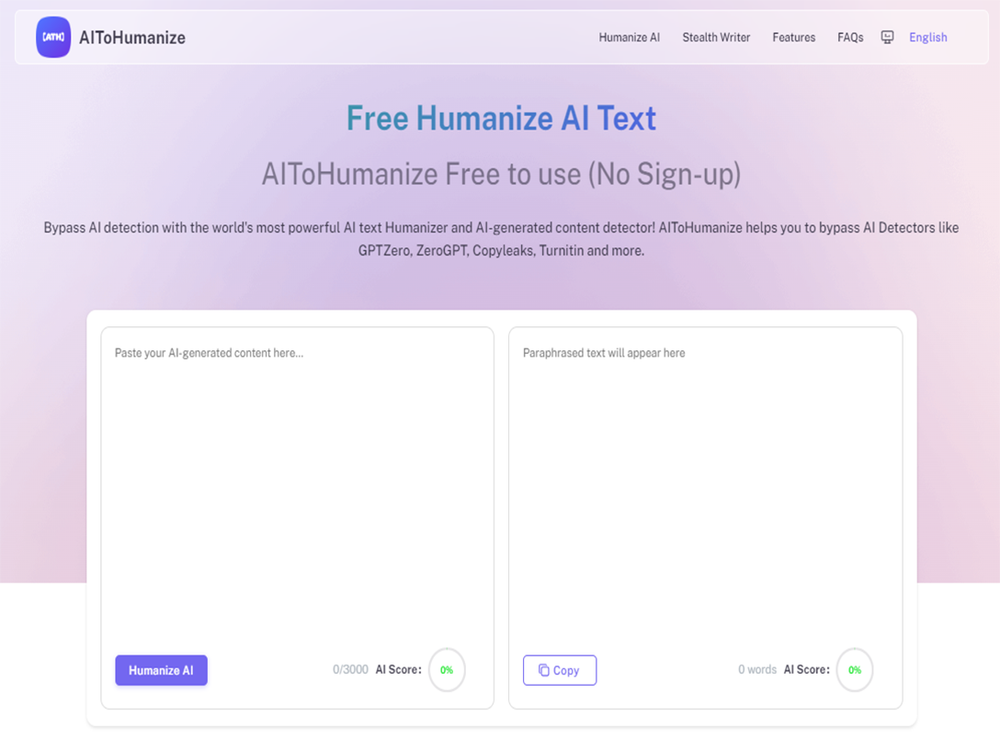 image of AIToHumanize