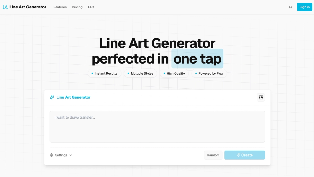 image of Line Art Generator