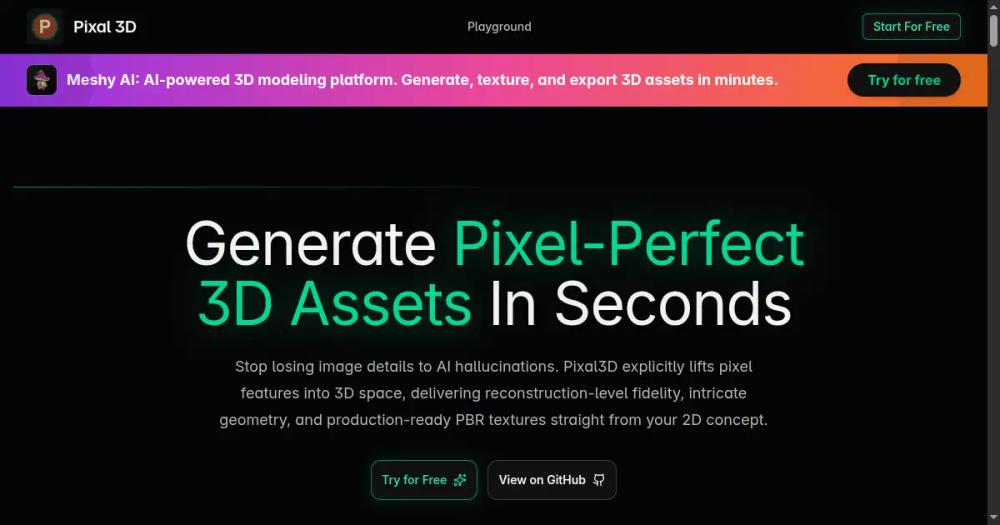 image of Pixal3D image of Pixal3D