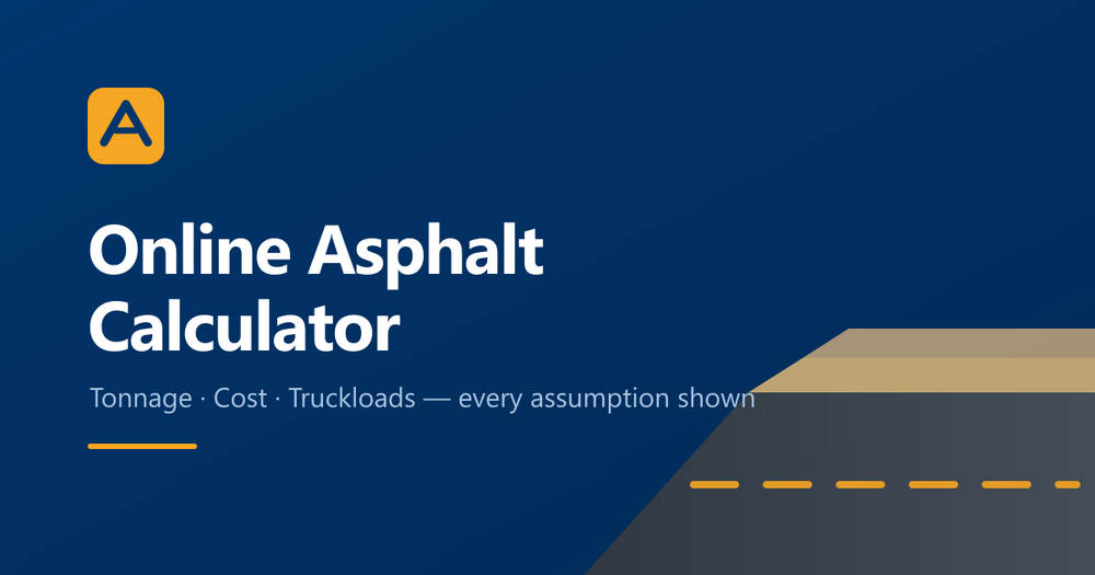 image of Online Asphalt Calculator