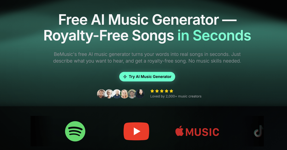 image of BeMusic AI: AI Music Generator
