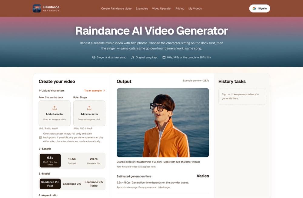 image of Raindance AI Video Generator image of Raindance AI Video Generator