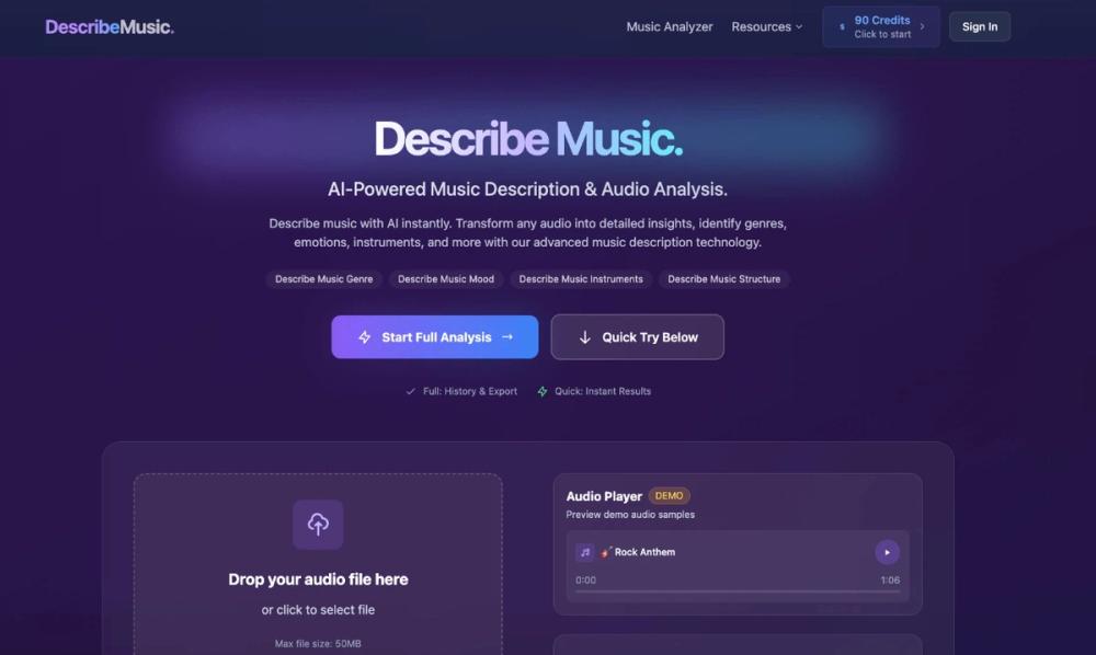 image of Describe Music