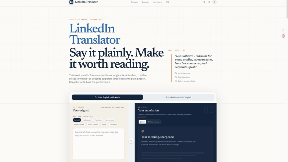 image of LinkedIn Translator