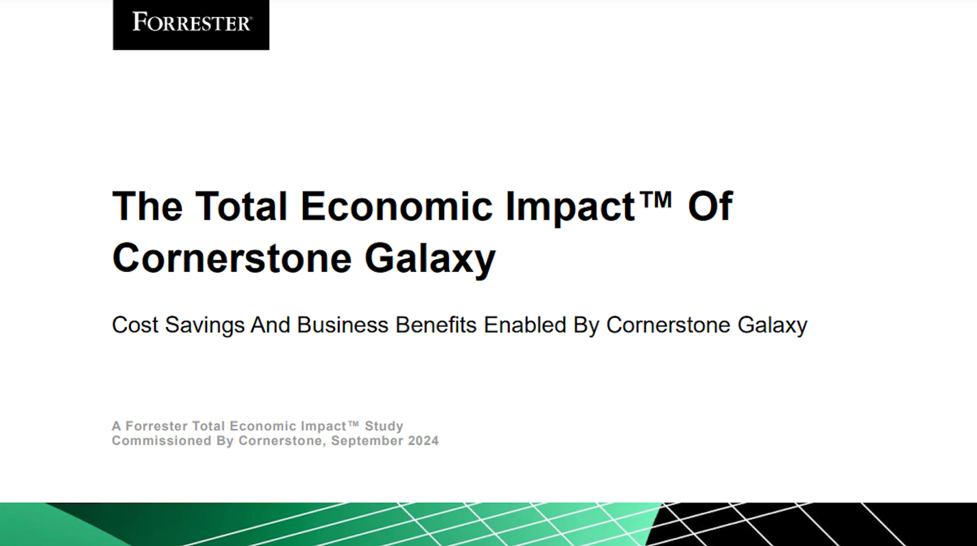 Forrester Consulting Total Economic Impact™ Study