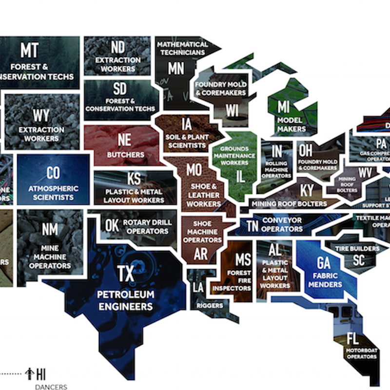 Infographic: Can You Guess Your State's Signature Job?