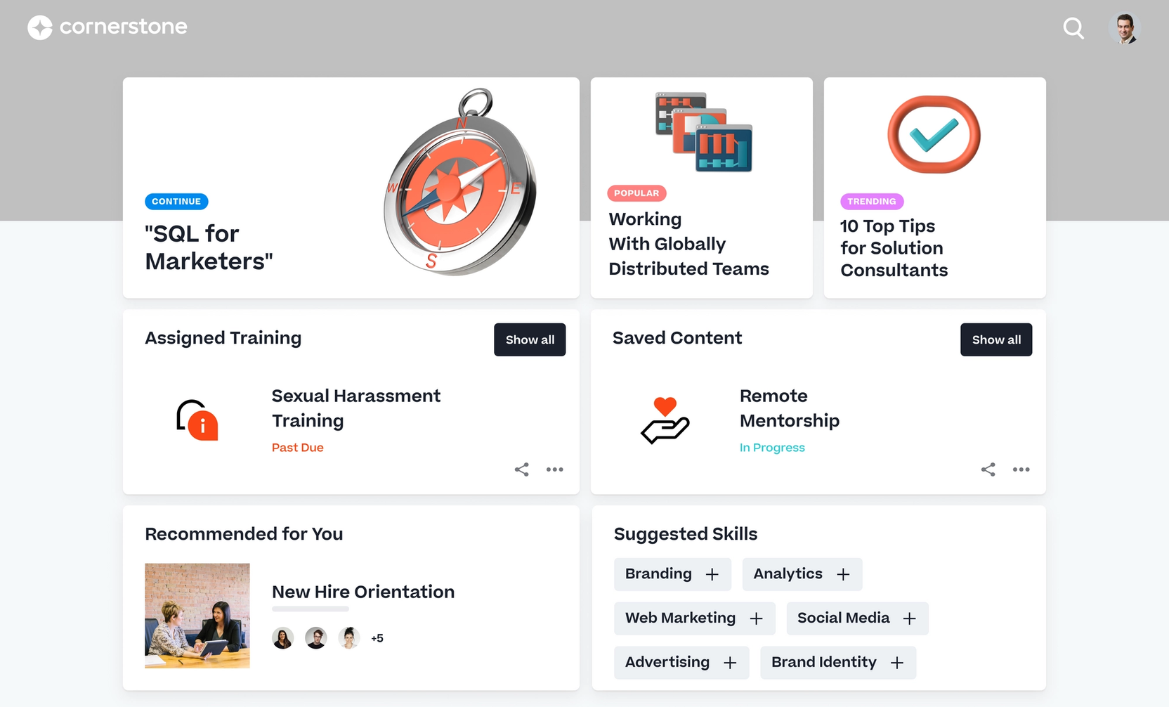 Learning Experience Platform: AI Employee Paths | Cornerstone