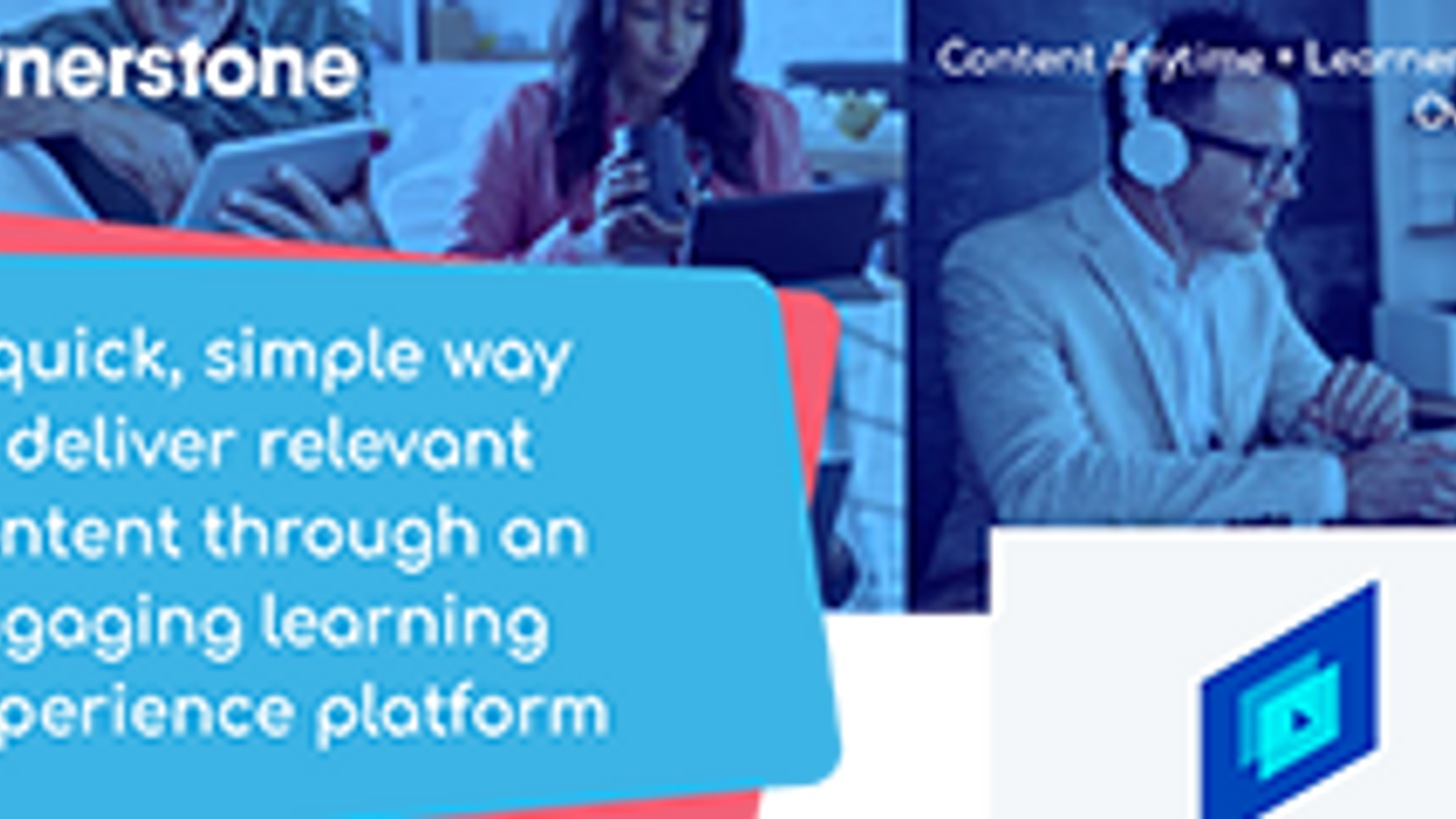 A quick, simple way to deliver relevant content through an engaging learning experience platform