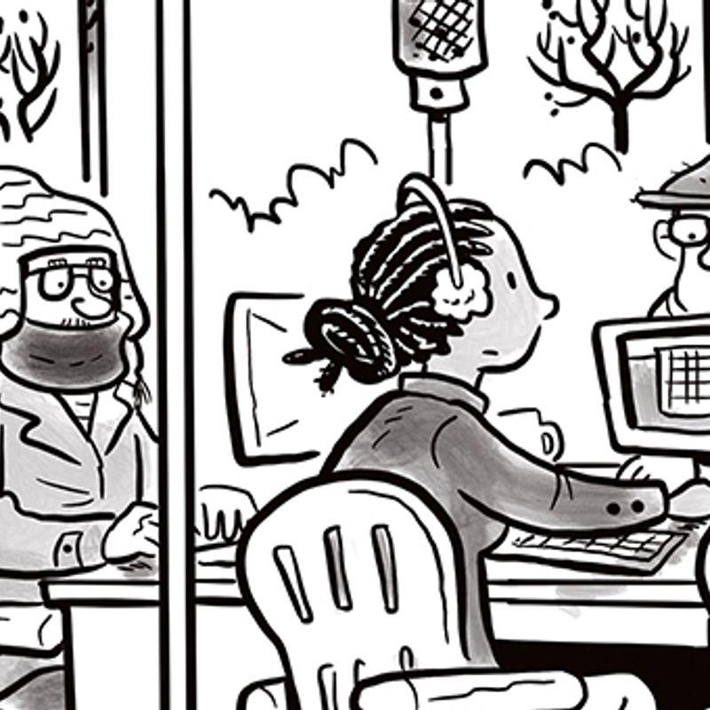 Cartoon coffee break: Ensuring employee safety in post-pandemic offices