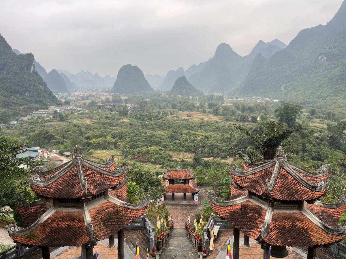 View from temple in Cao Bang