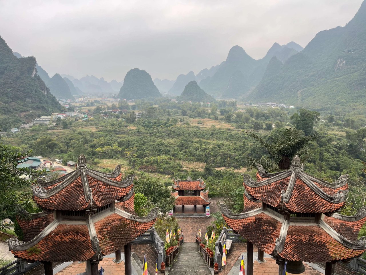 View from temple in Cao Bang