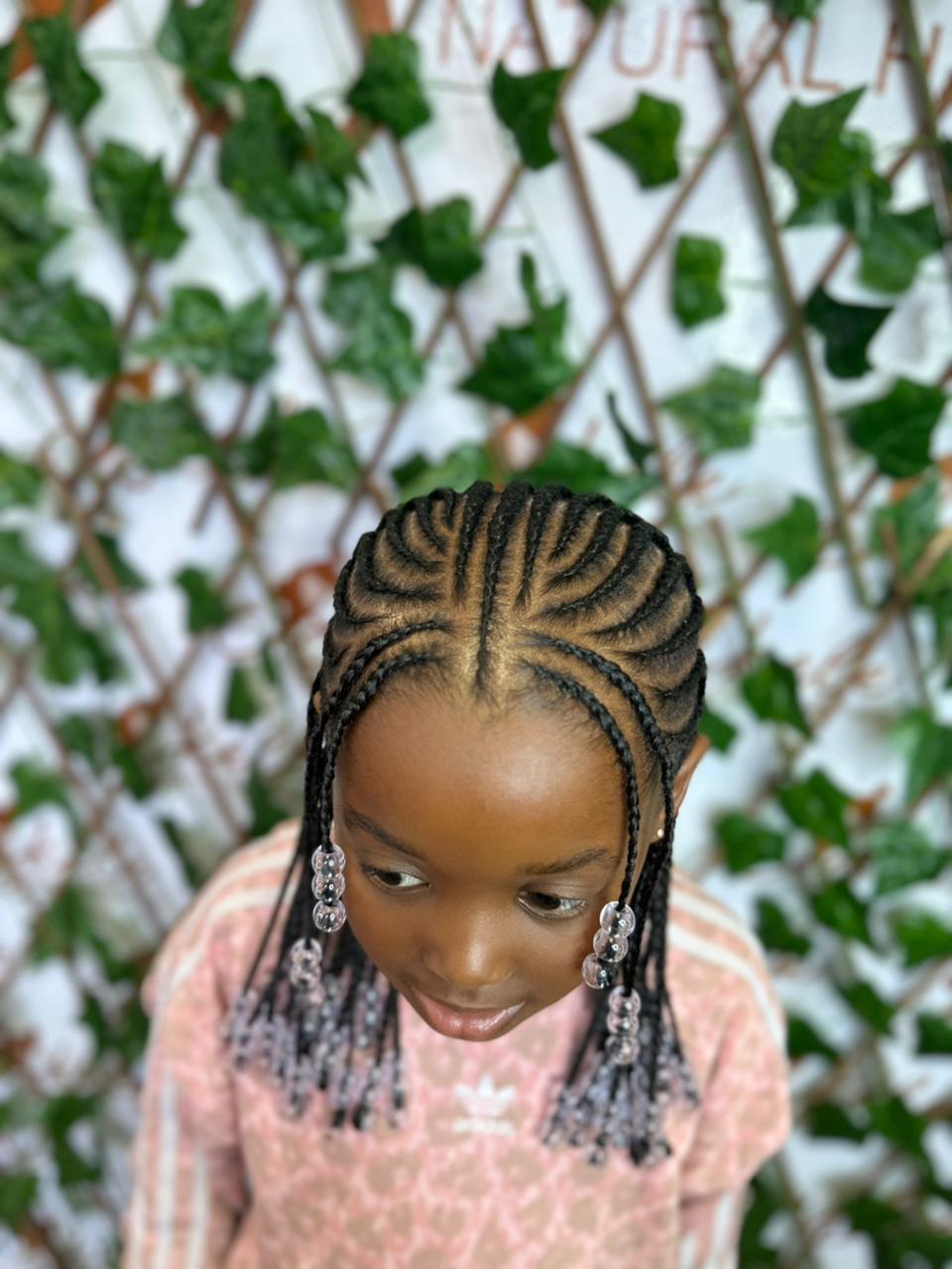 Cornrow Combo with Extension added to ends