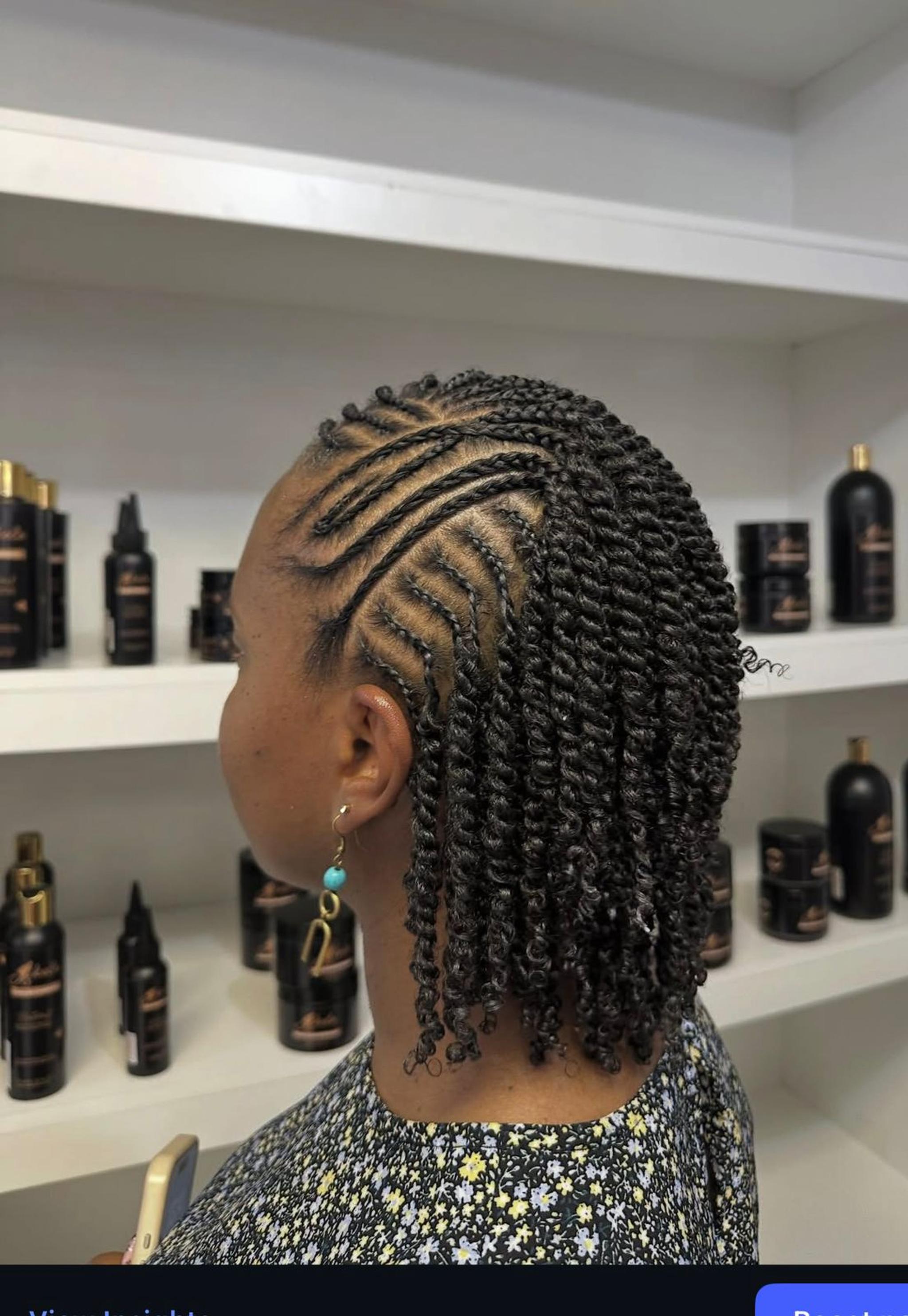 Cornrow Twist Combo