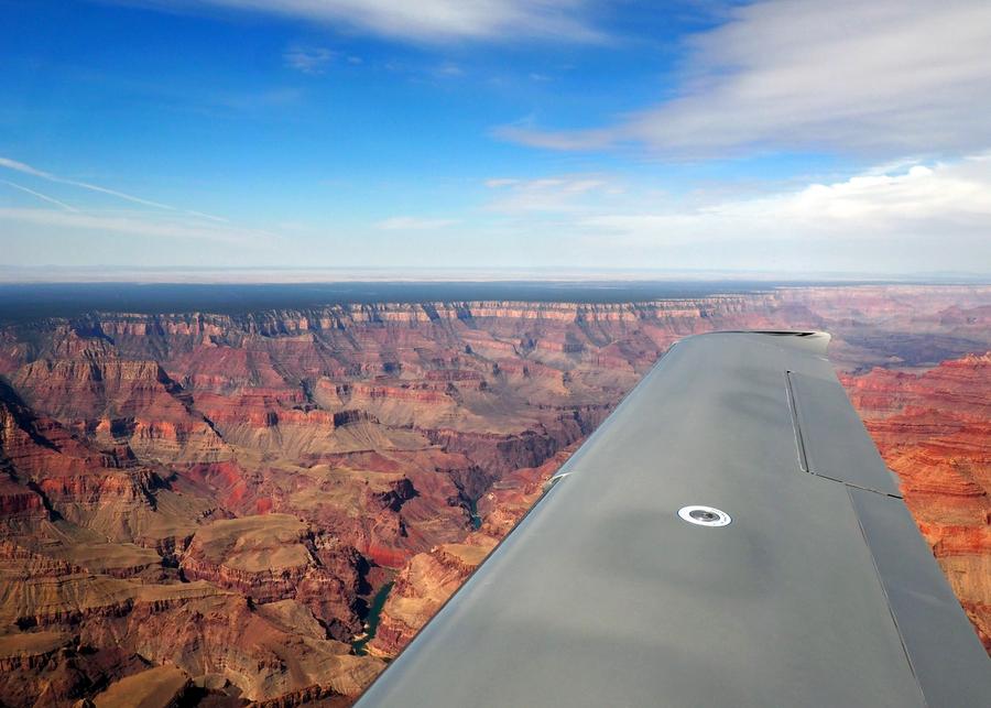 Utsikt over Grand Canyon og Colorado River