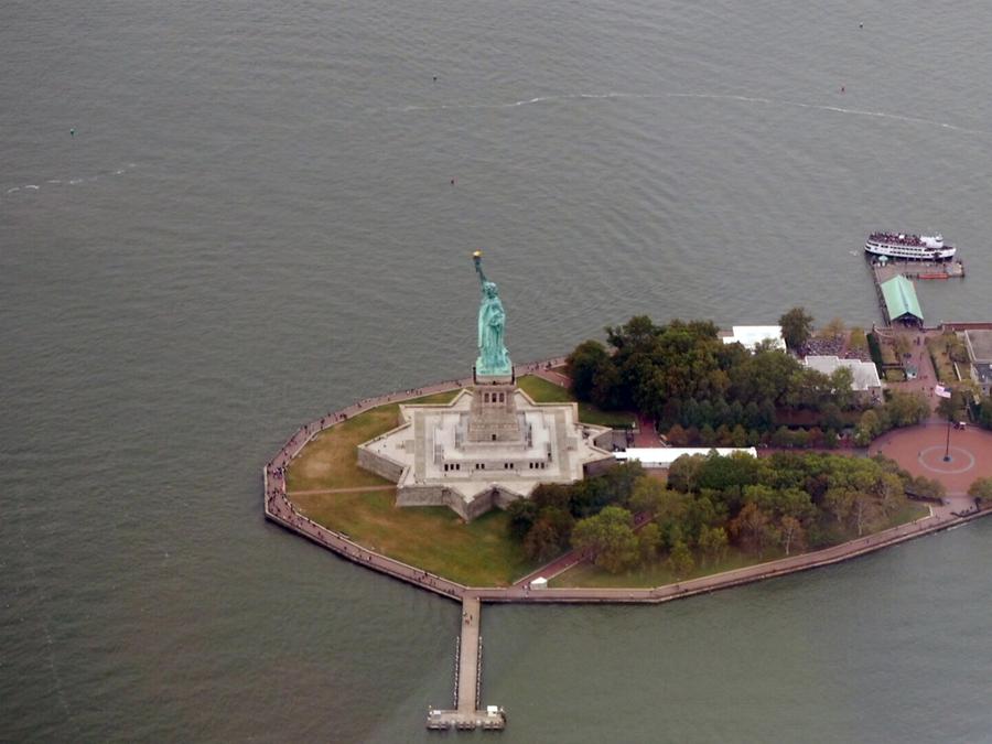 Statue of liberty sett fra siden