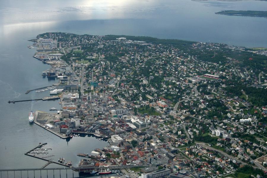 Tromsø sett fra lufta