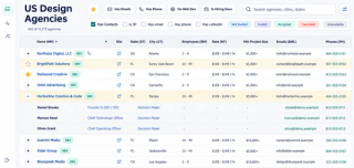 Screenshot des entwickelten KI-nativen CRM