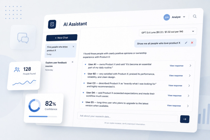 The screenshot of developed AI-assistant