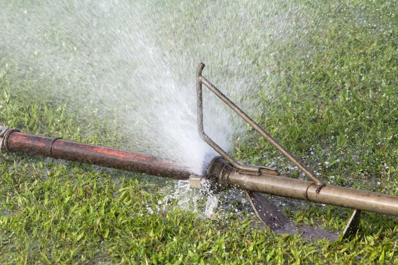Irrigation Blowout