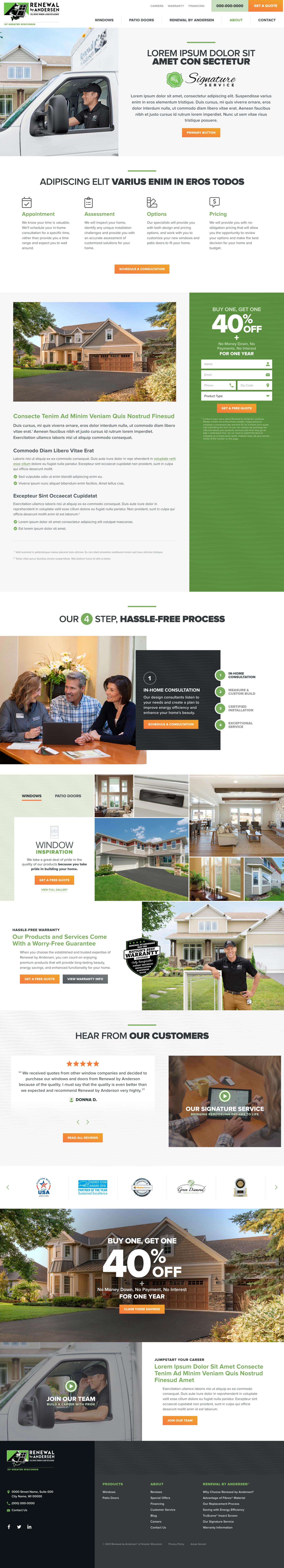 Renewal by Andersen Dealer Template about desktop