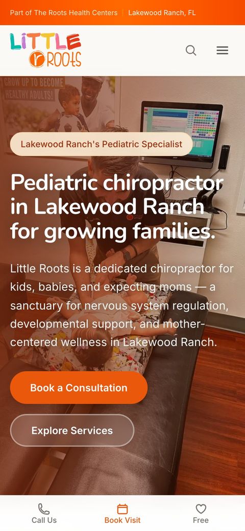Little Roots Pediatric Chiropractic home mobile