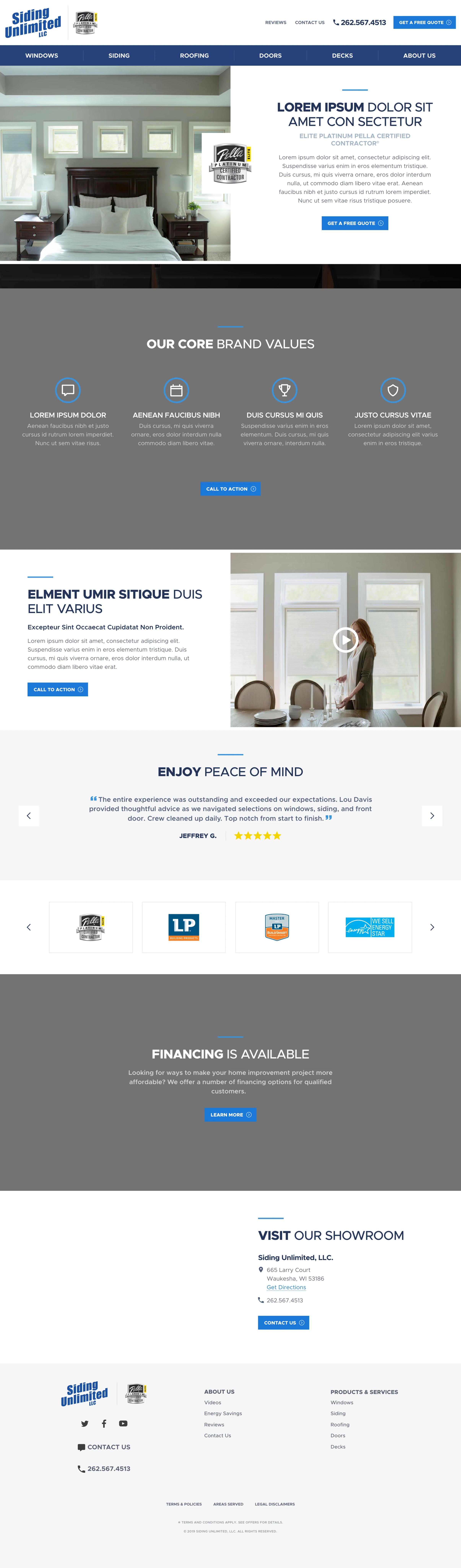 Siding Unlimited about desktop