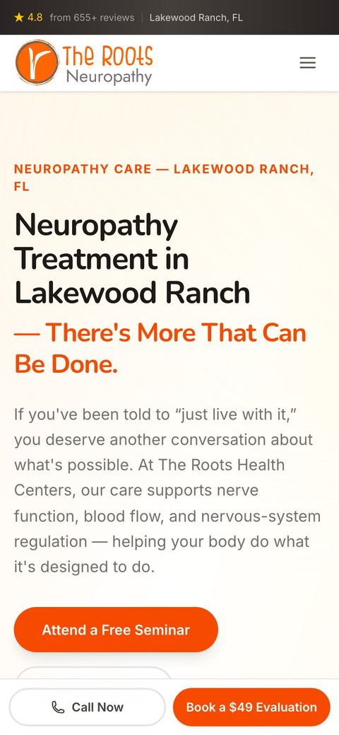 The Roots Neuropathy home mobile