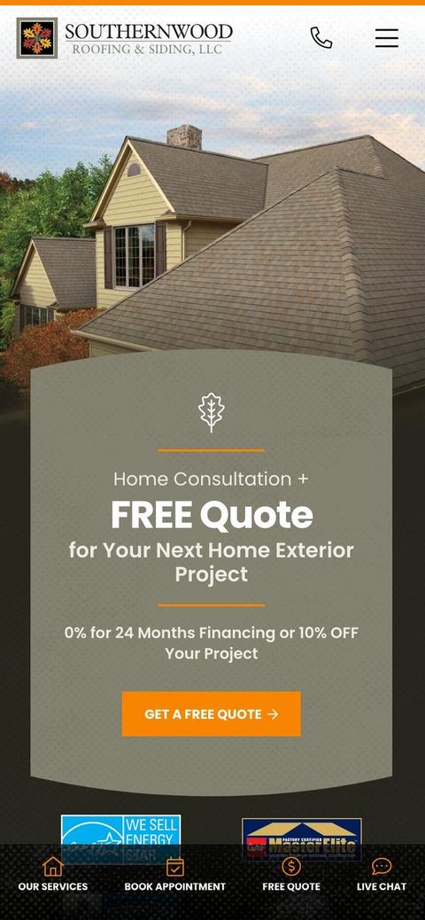Southernwood Roofing & Siding home mobile