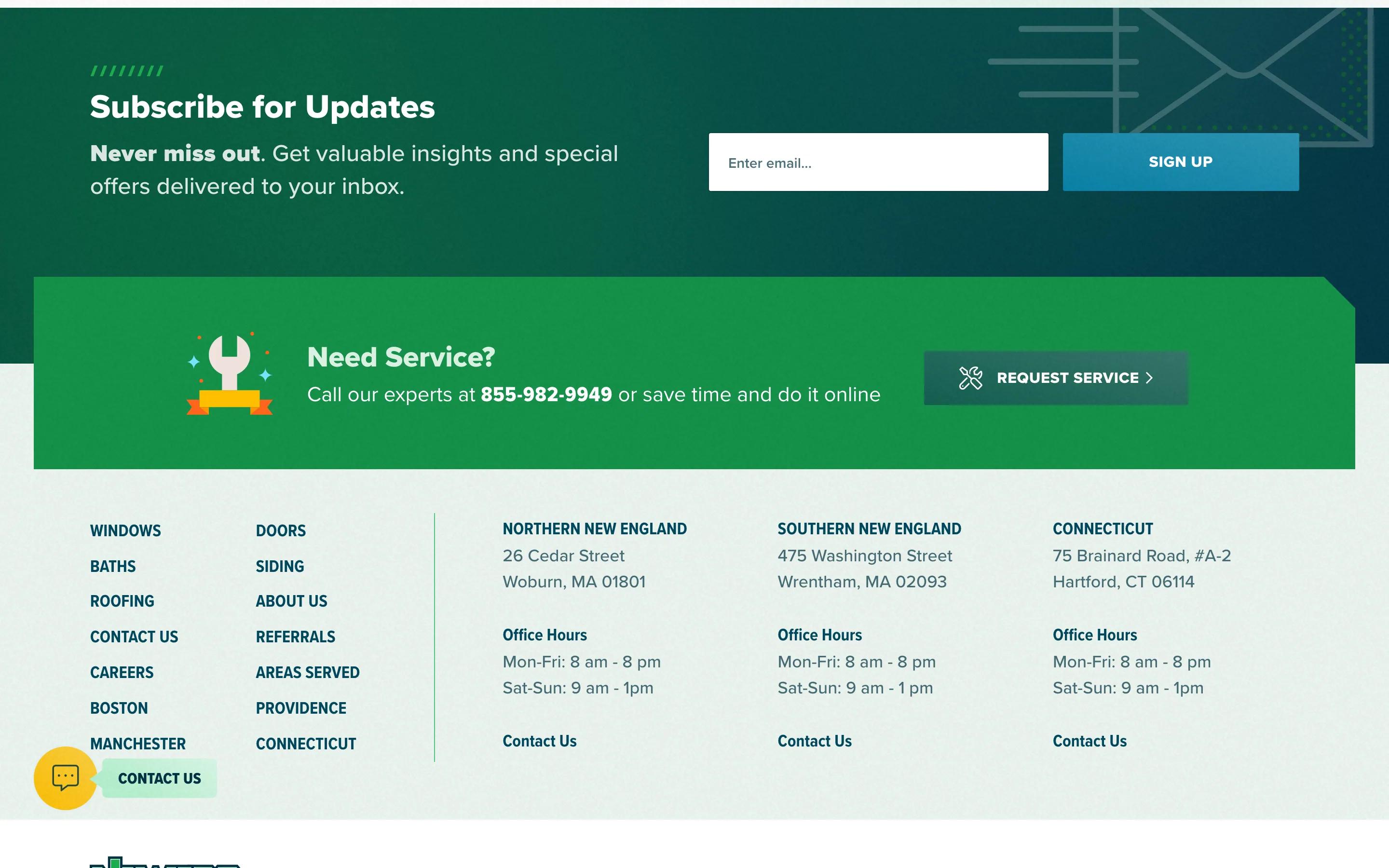 NEWPRO Home Solutions contact desktop