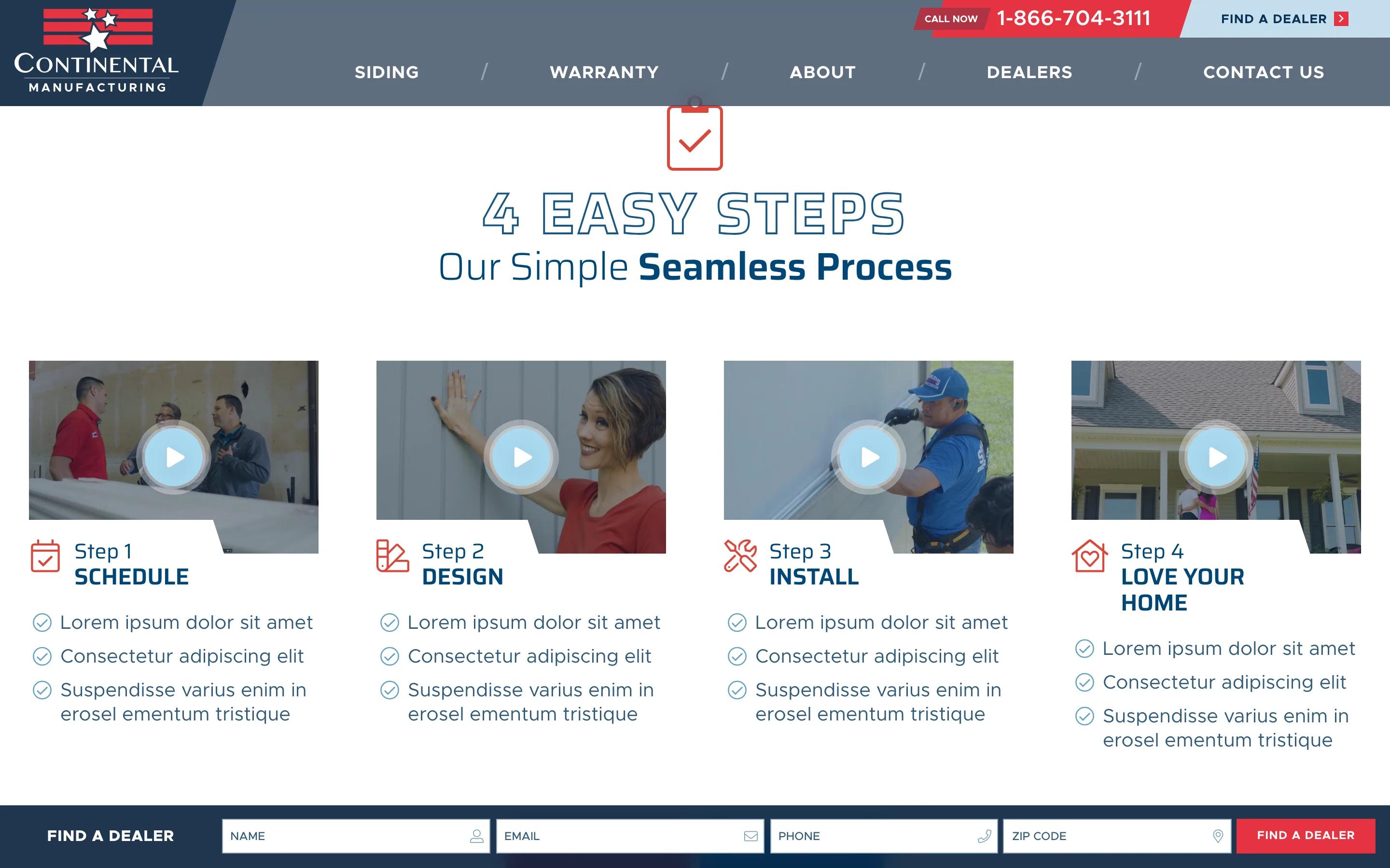 Continental MFG product service index desktop — 4 easy steps