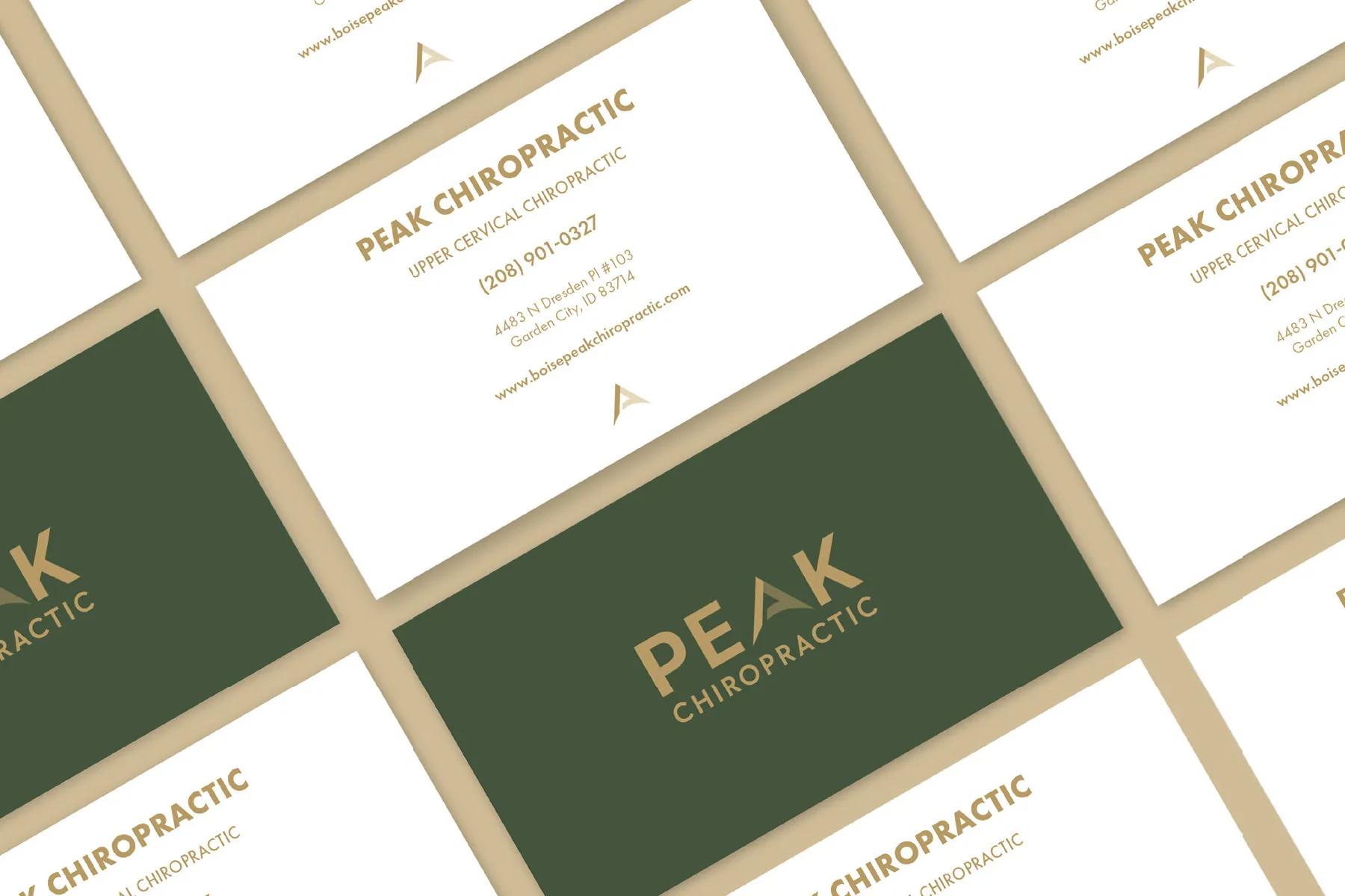 Peak Upper Cervical Chiropractic website homepage featuring modern Webflow design and upper cervical care information for Boise Idaho patients