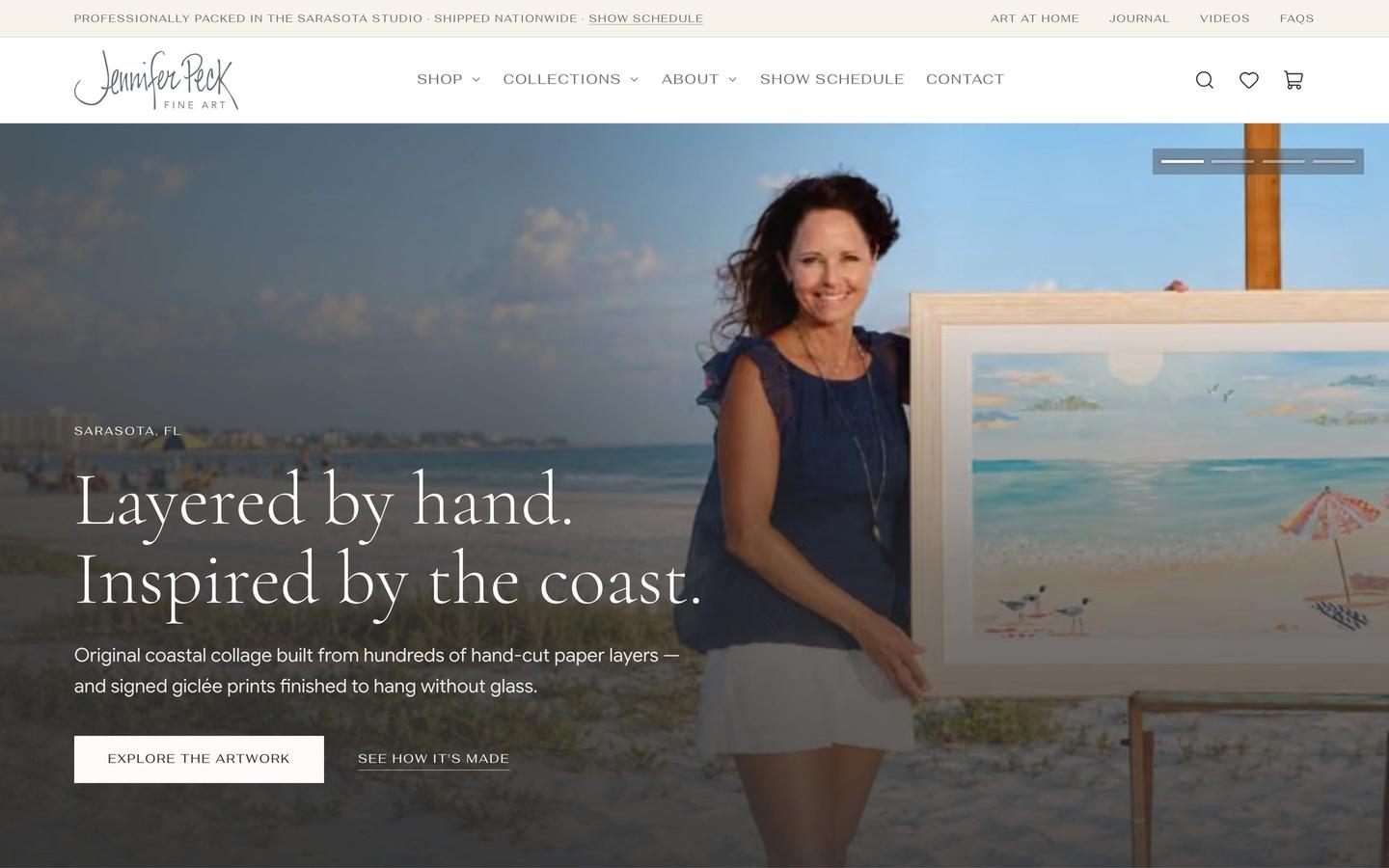 Jennifer Peck Fine Art home desktop