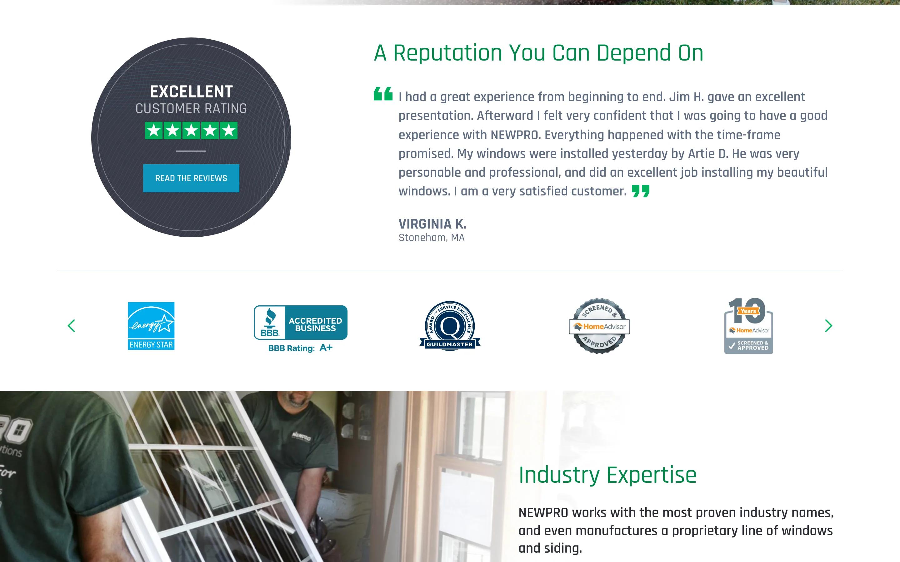 NEWPRO Home Solutions (v1) about desktop — A Reputation You Can Depend On