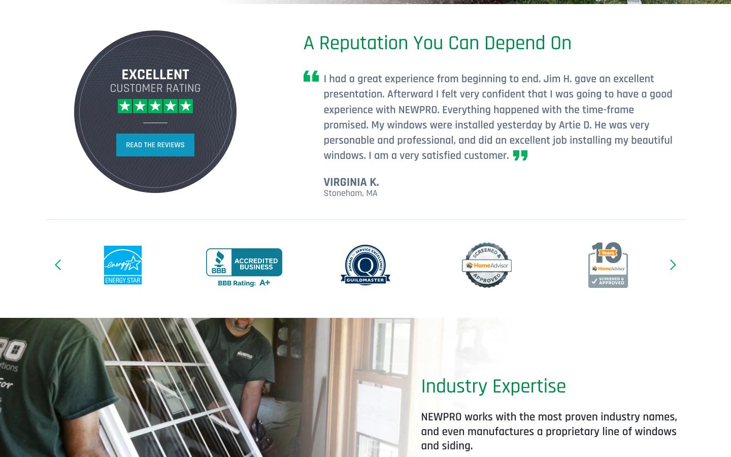 NEWPRO Home Solutions (v1) about desktop — A Reputation You Can Depend On