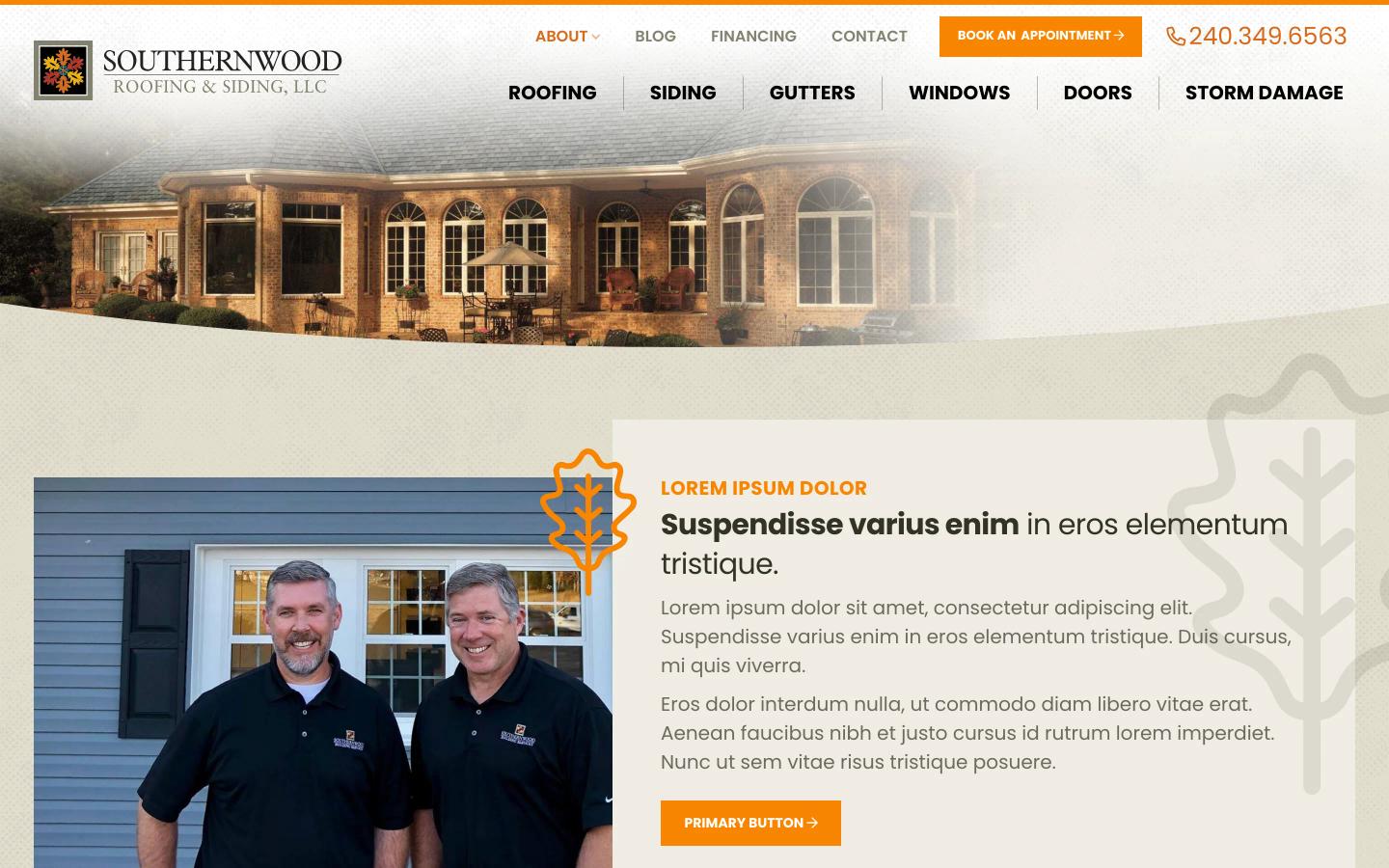 Southernwood Roofing & Siding about desktop