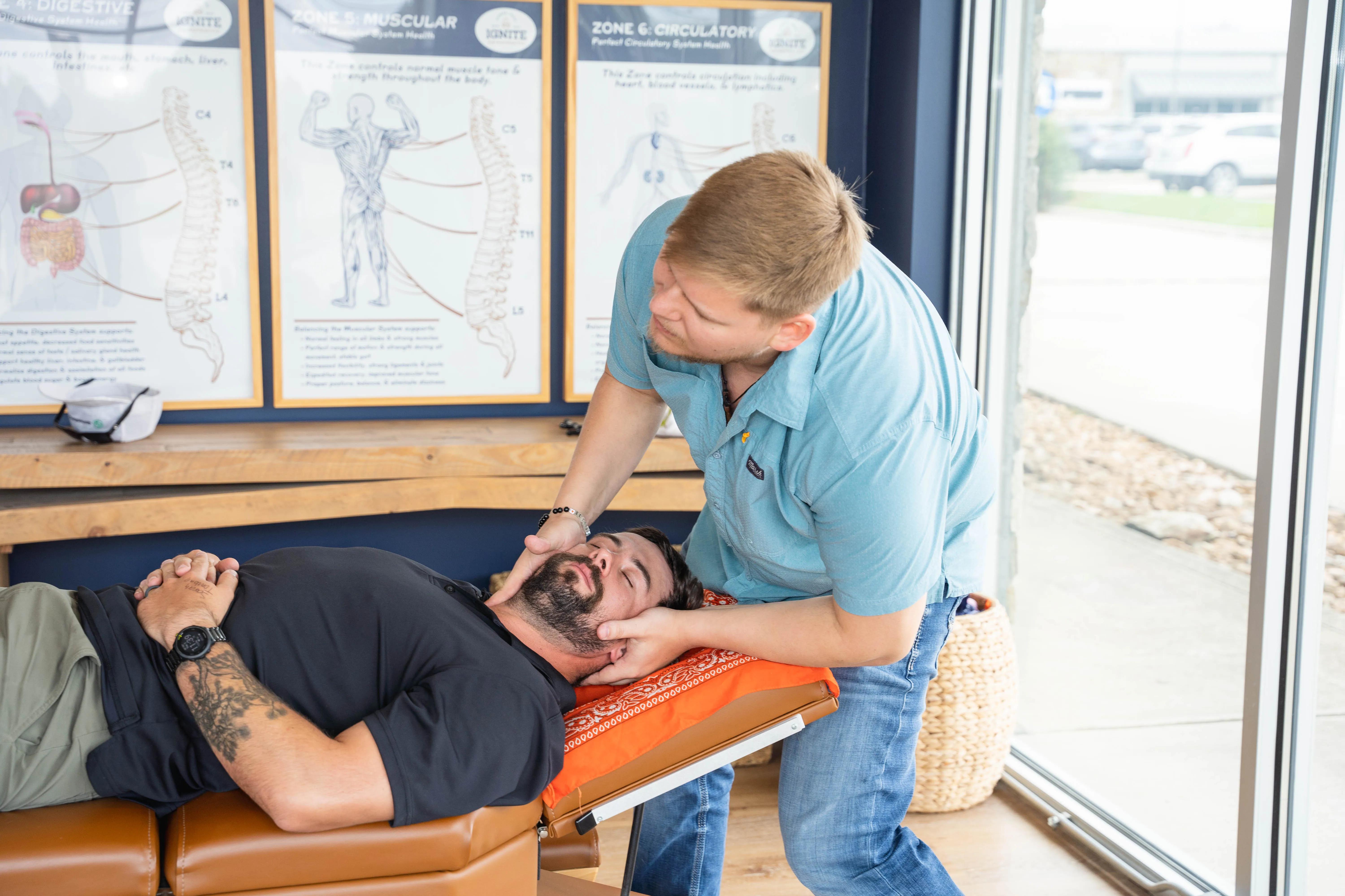 Ignite Chiropractic website showing CMS-driven content structure for scalable SEO and content marketing