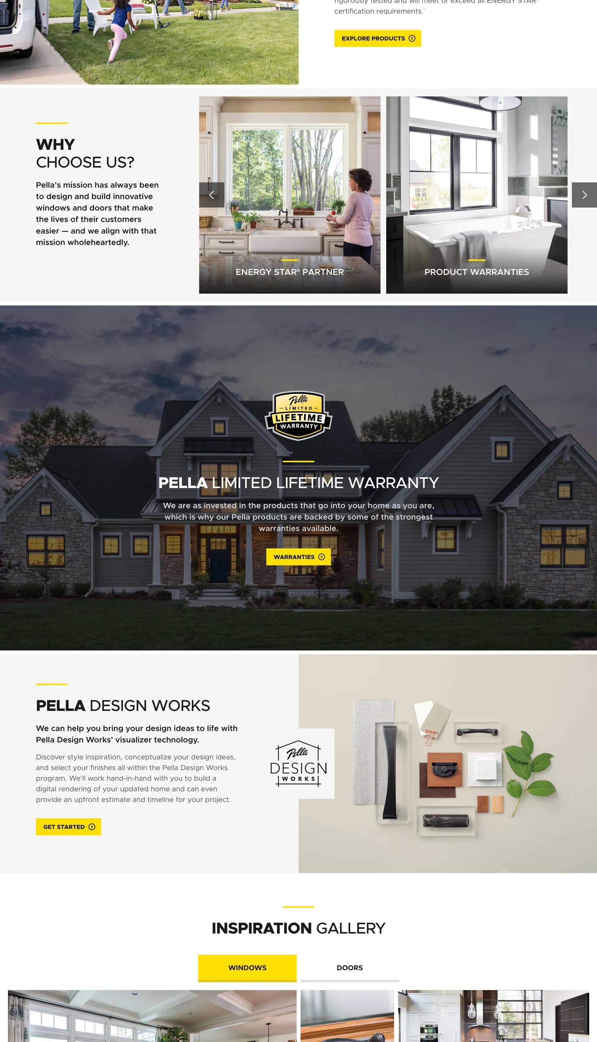 Pella contractor website mobile responsive design with integrated lead generation forms