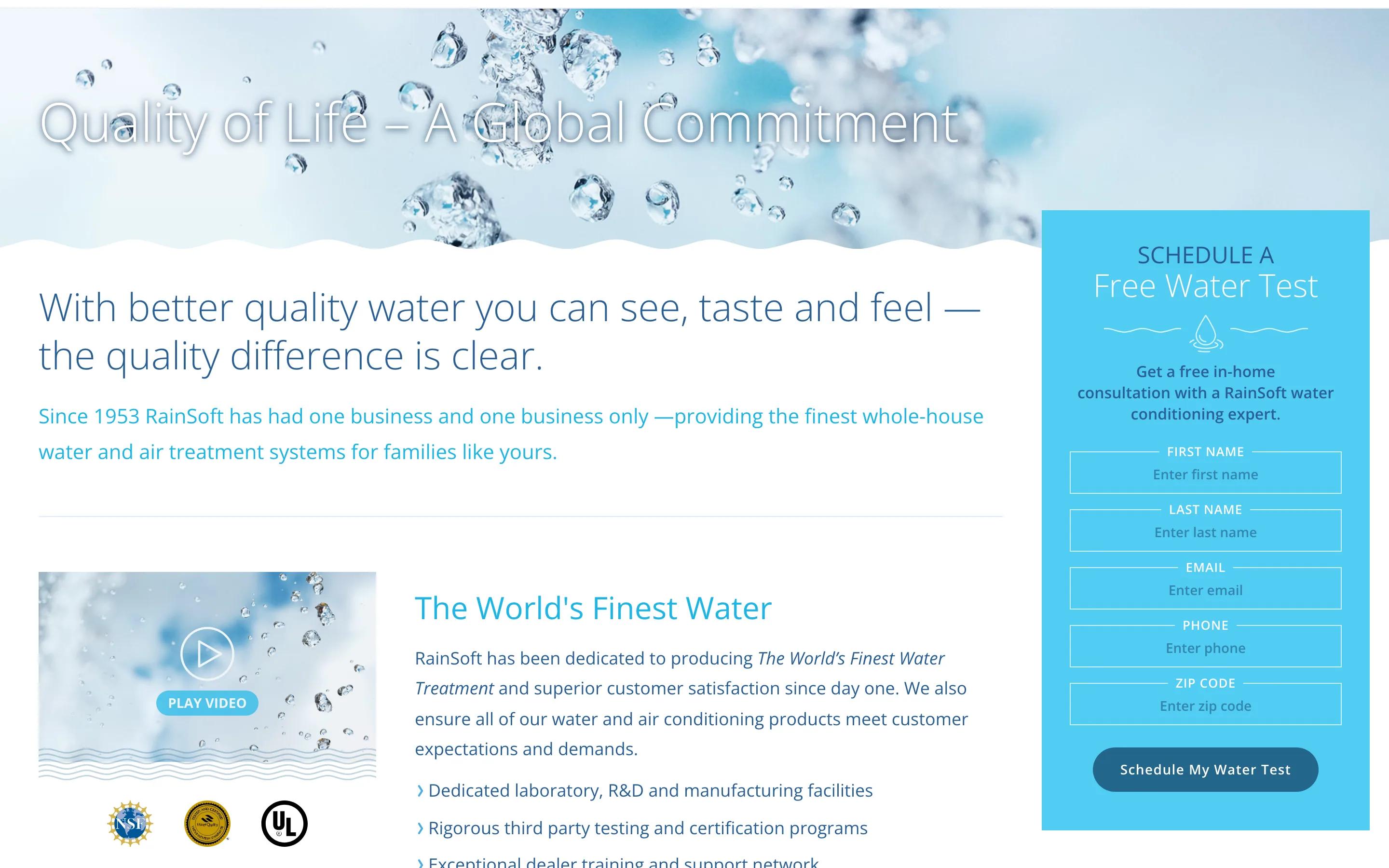 RainSoft about desktop