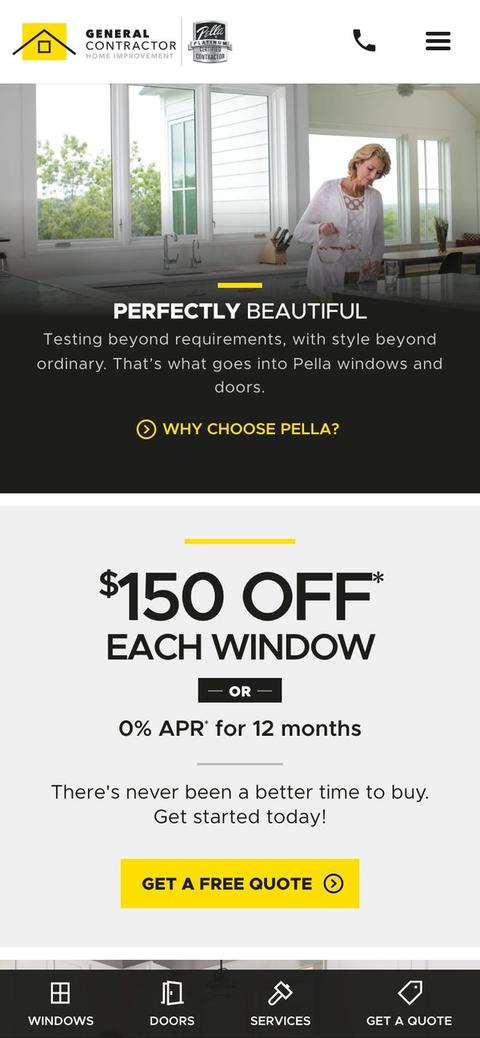 Pella Certified Contractor Templates home mobile