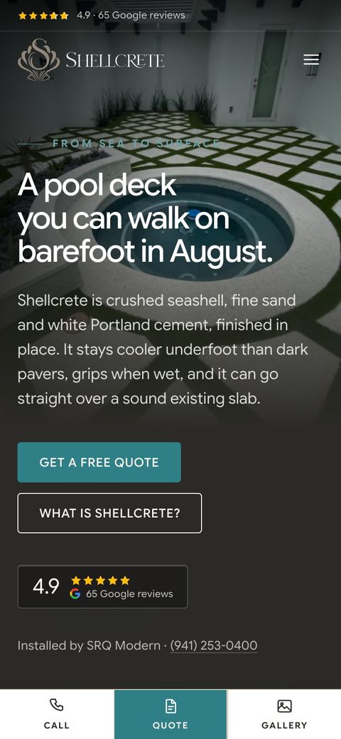 Shellcrete home mobile