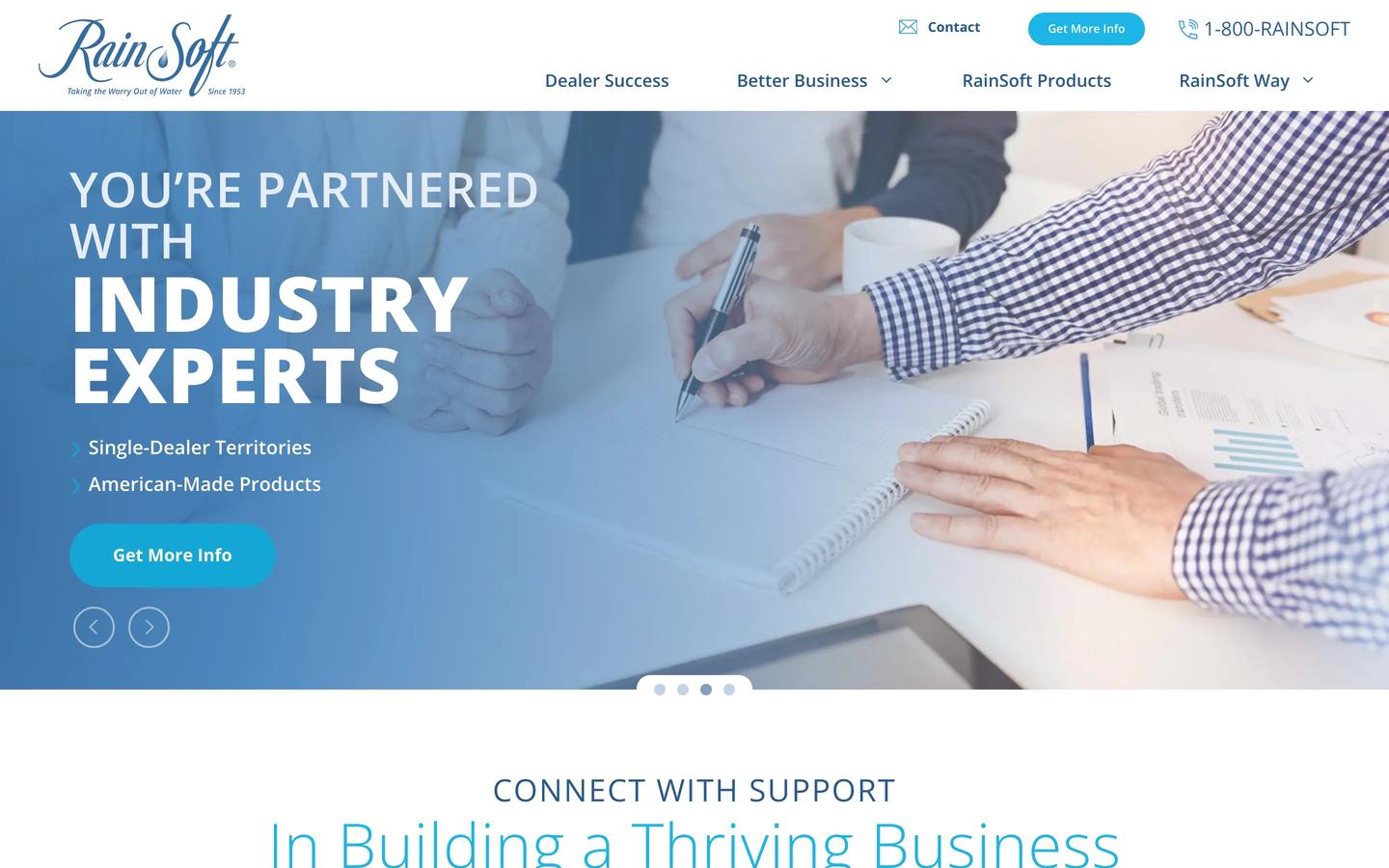 RainSoft Dealer Platform home desktop