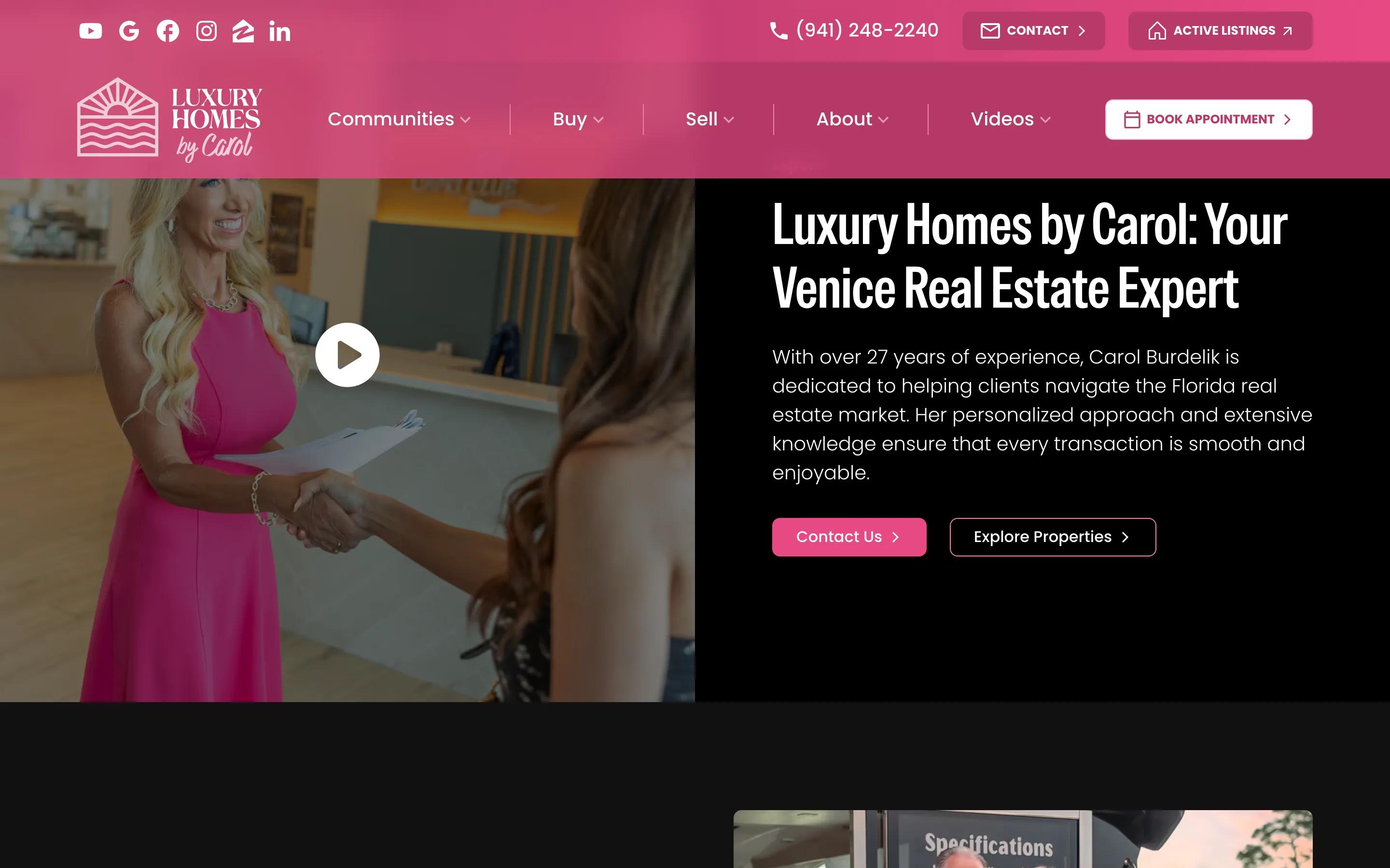 Luxury Homes by Carol about desktop — Luxury Homes by Carol: Your Venice Real 