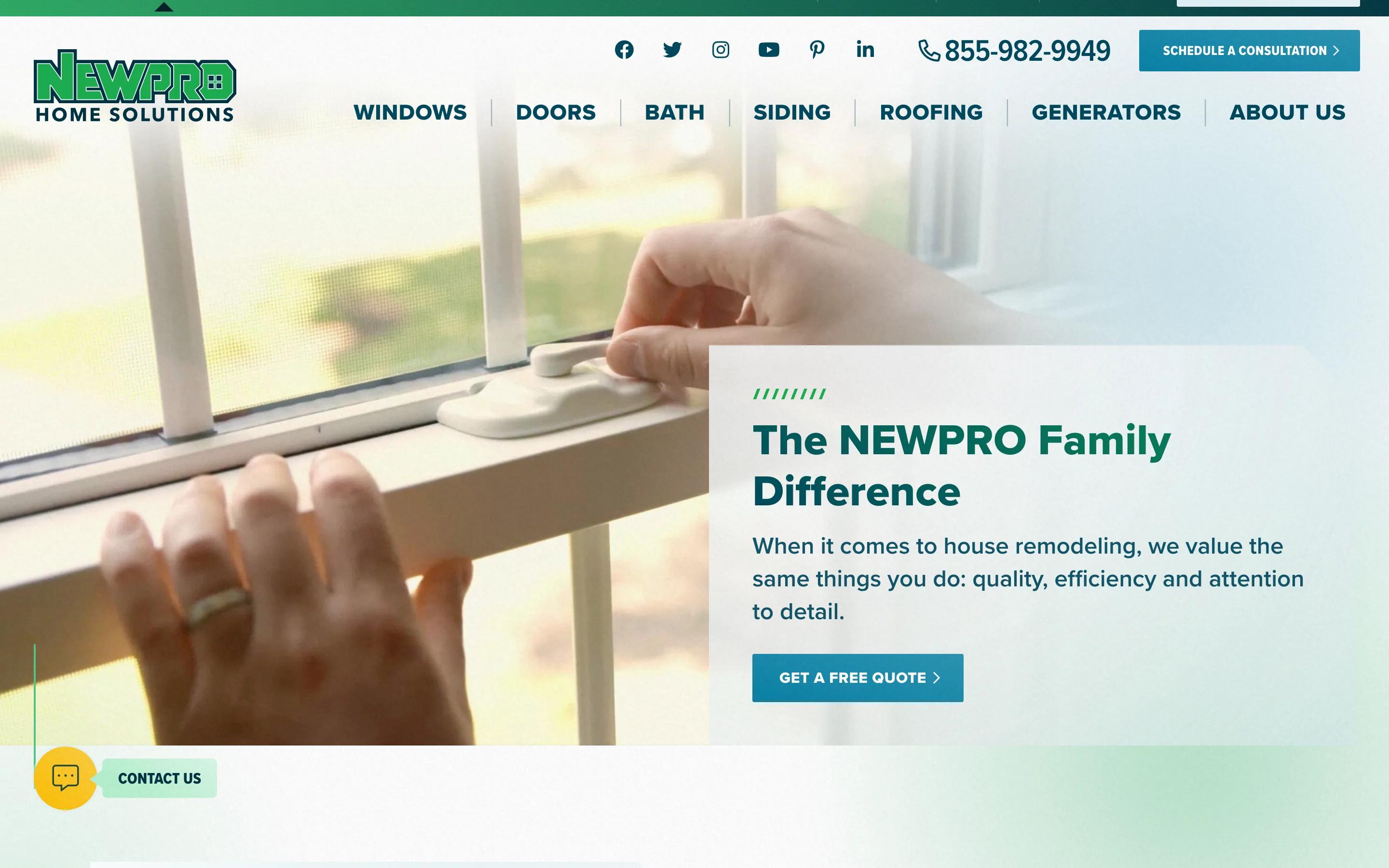 NEWPRO Home Solutions about desktop — The NEWPRO Family Difference