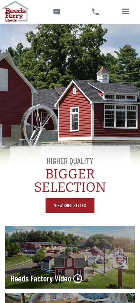 Reeds Ferry Sheds home mobile