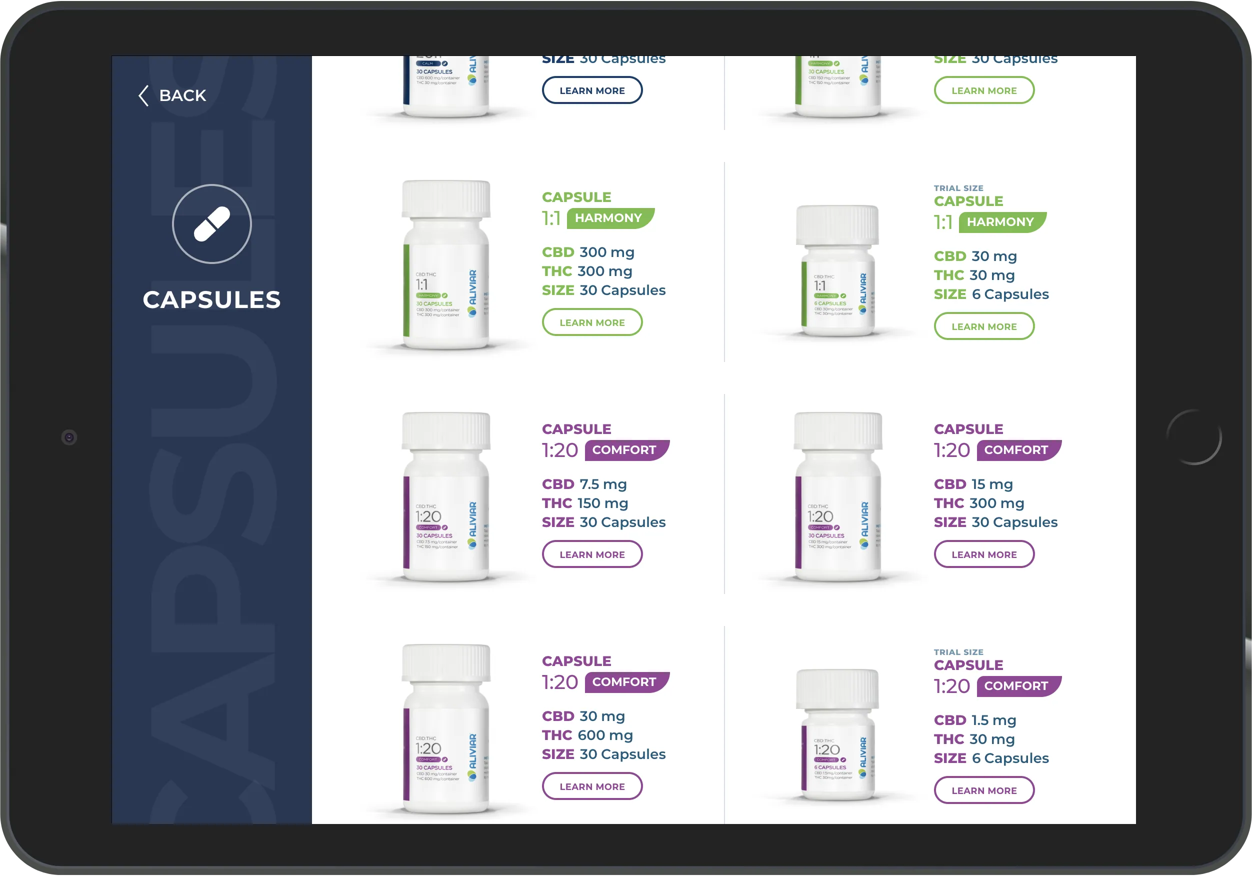 Aliviar In-Store App
